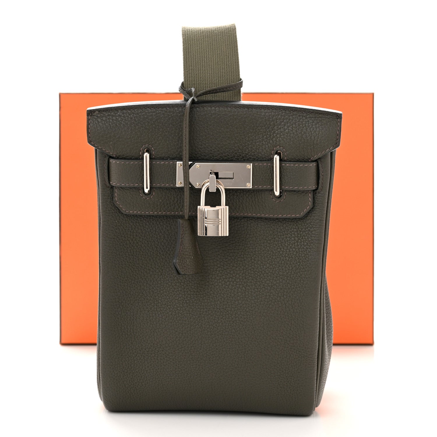 Hermes Togo Hac A Dos PM Backpack Vert De Gris 13 of 13