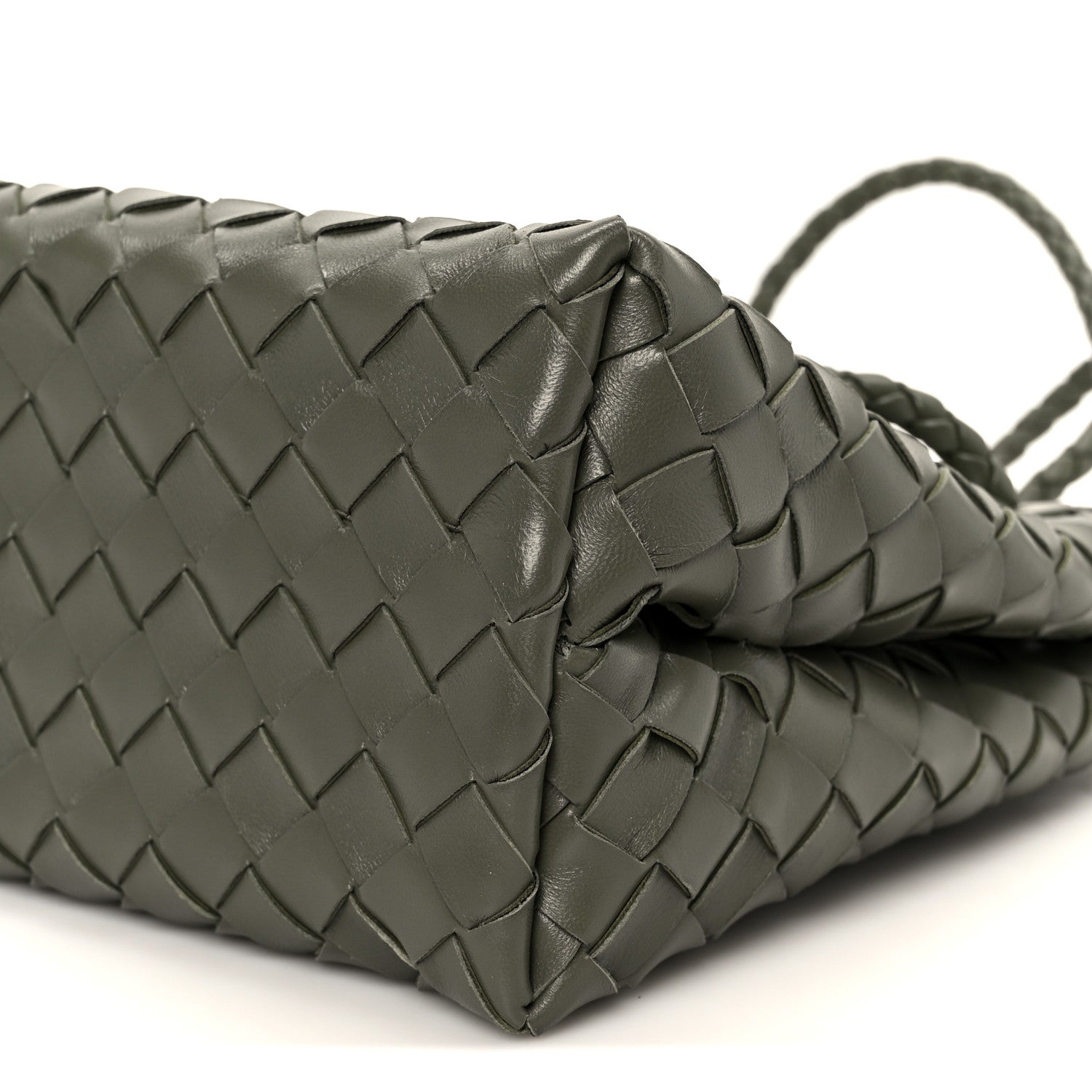 Bottega Veneta Nappa Intrecciato Small Andiamo Shoulder Bag Pickle