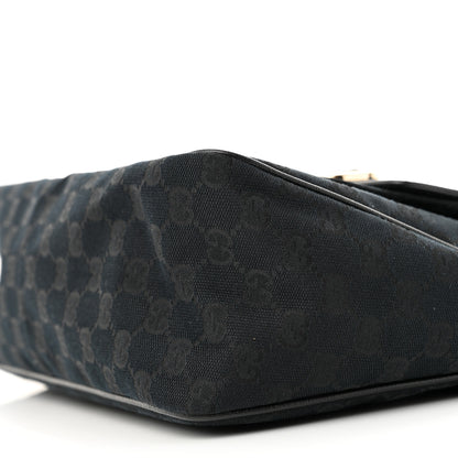 Gucci Monogram Pocket Hobo Black 10 of 11