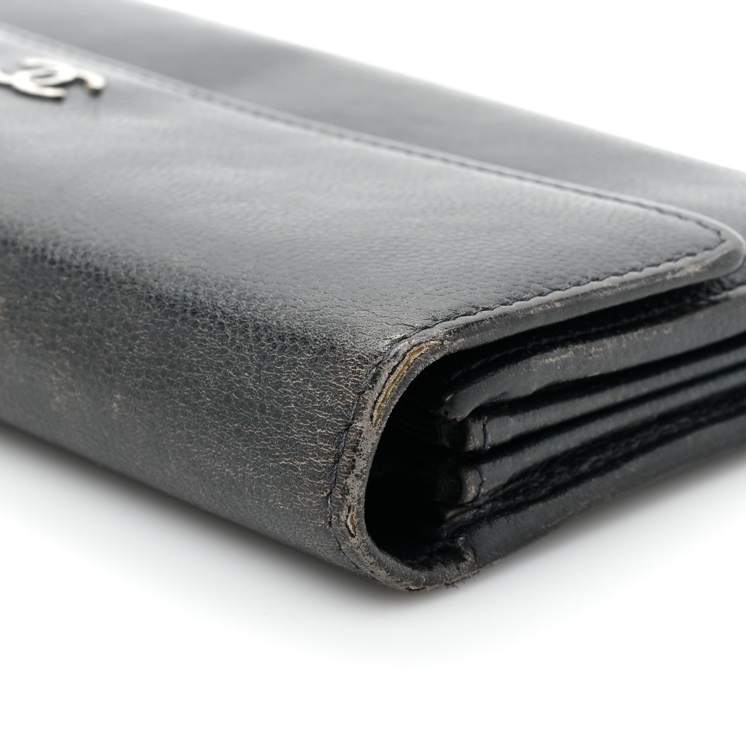 Chanel Caviar Sevruga Long Flap Wallet Navy 14 of 18