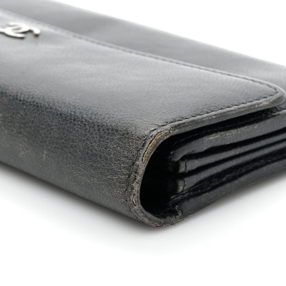 Chanel Caviar Sevruga Long Flap Wallet Navy 14 of 18