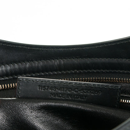 Balenciaga Snakeskin Calfskin Classic Silver Hardware City Bleu Black 8 of 9
