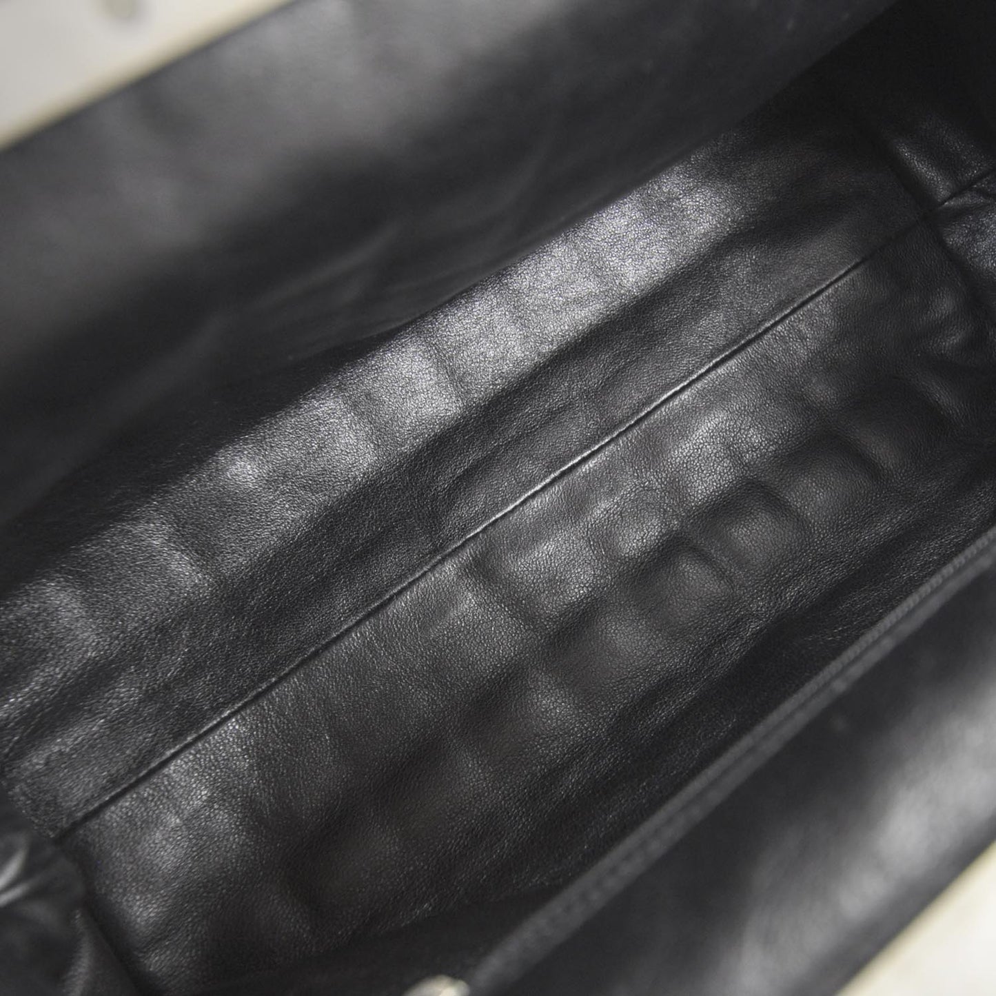 Lambskin Chocolate Bar Quilted Frame Bag Beige