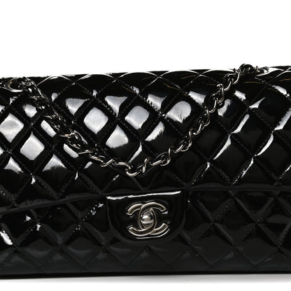 Chanel Patent Quilted Medium Double Flap Black 8 of 13