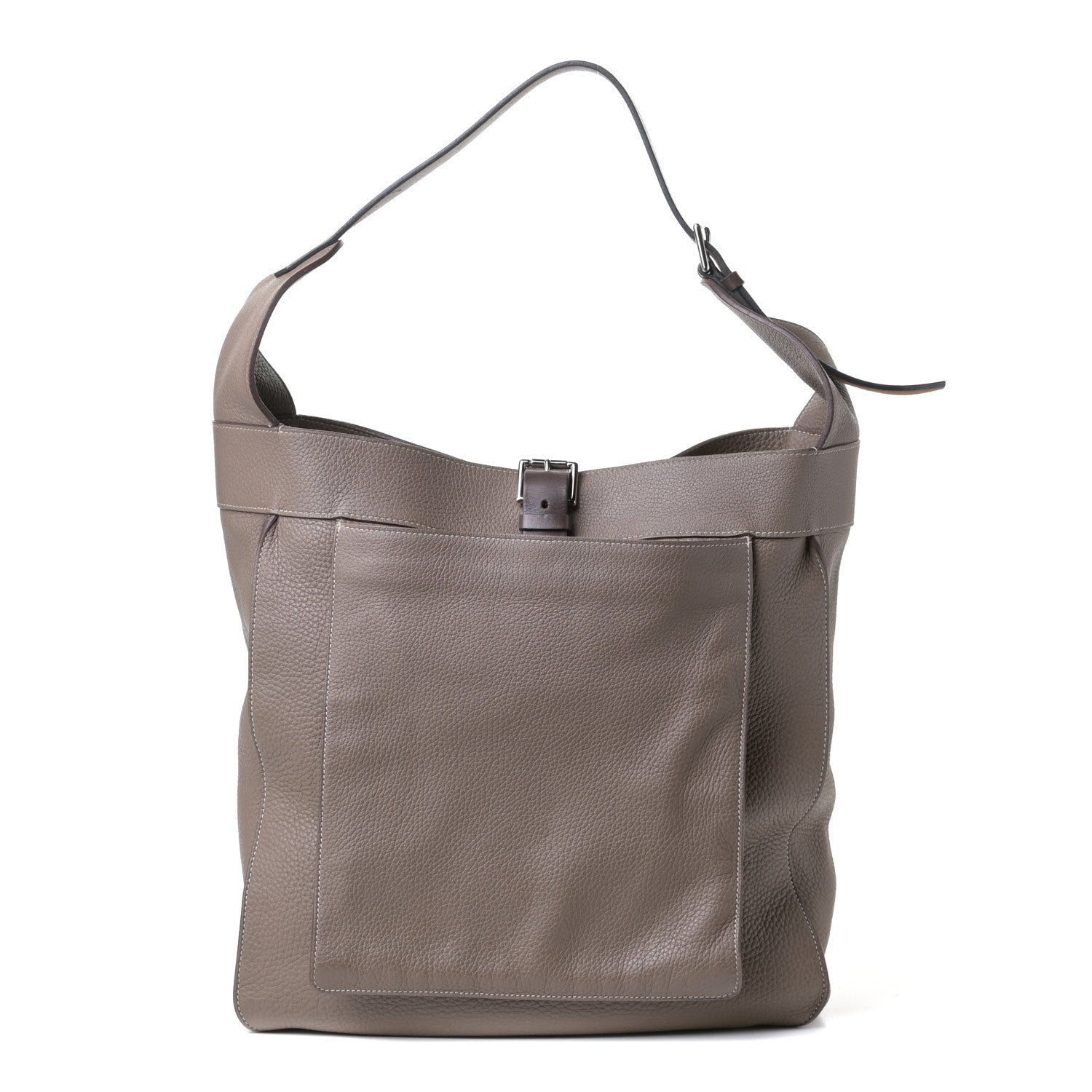 Hermes Taurillon Clemence Marwari GM Etoupe 1 of 4