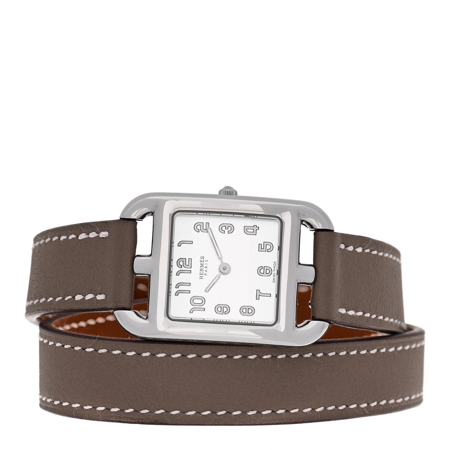Stainless Steel Swift 23mm Cape Cod Double Tour Quartz Watch Etoupe