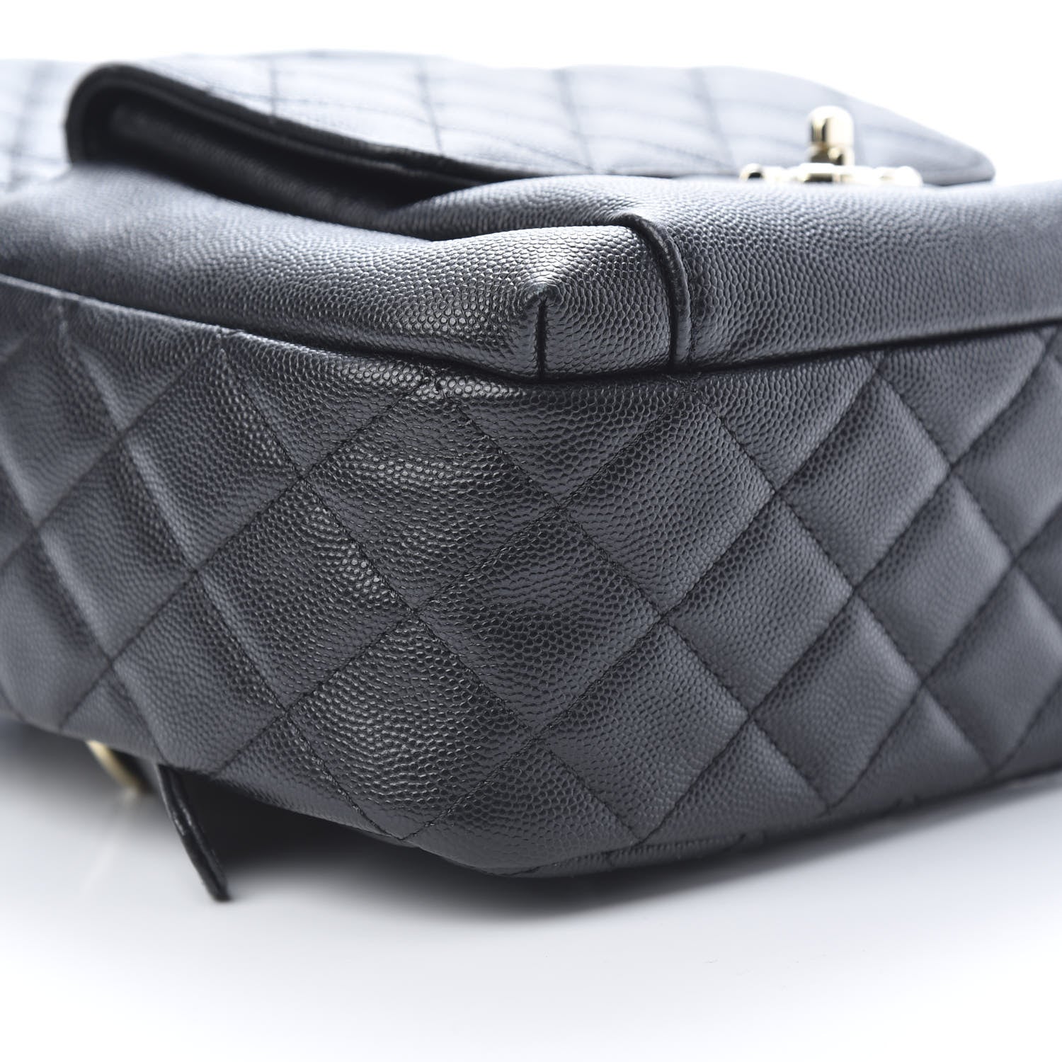 Chanel Caviar Quilted Medium Zip Around Backpack Black 8 of 9