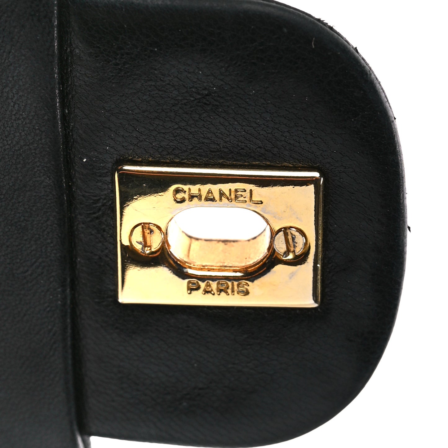 Lambskin Quilted Small Double Flap Black