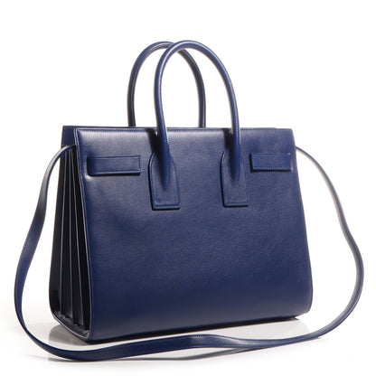 Saint Laurent Leather Small Sac De Jour Blue 3 of 7