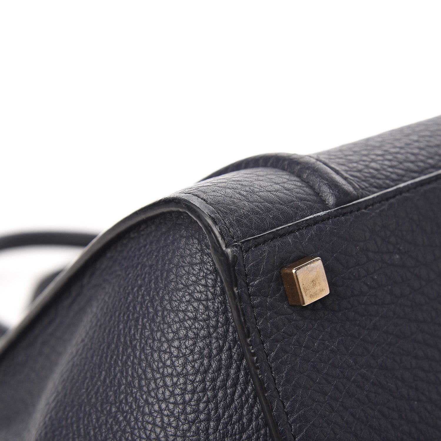 Celine Bullhide Calfskin Medium Phantom Luggage Navy Blue 10 of 15