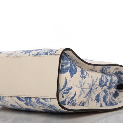 Gucci Canvas Herbarium Print Tote Blue 7 of 11