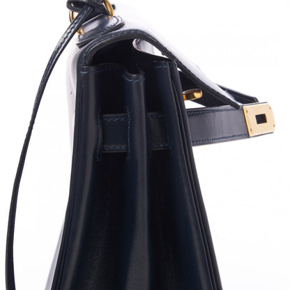 Hermes Box Kelly Retourne 32 Indigo 15 of 31