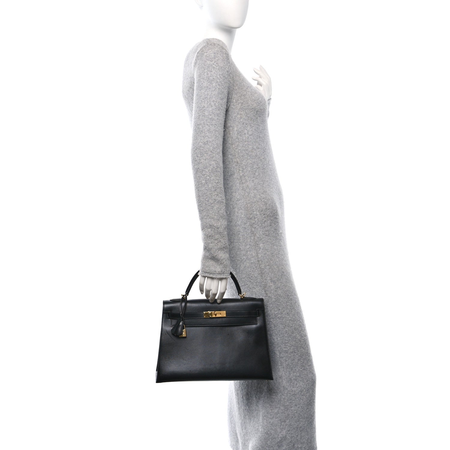 Hermes Box Kelly Sellier 32 Black 2 of 10