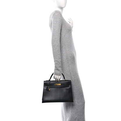 Hermes Box Kelly Sellier 32 Black 2 of 10