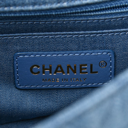 Chanel Denim Quilted Mini Pearl Crush Rectangular Flap Blue 6 of 10