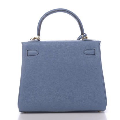 Hermes Togo Kelly Retourne 25 Azur 4 of 41