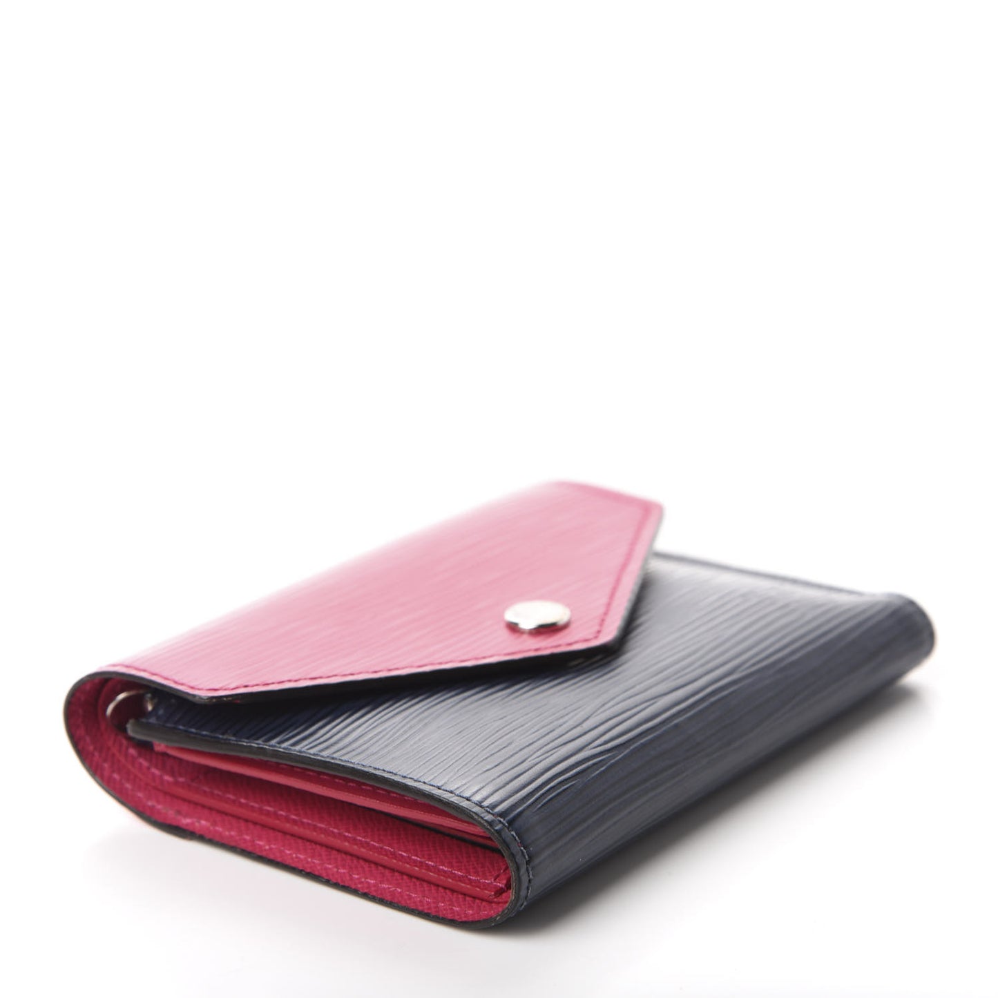Epi Victorine Wallet Indigo Hot Pink