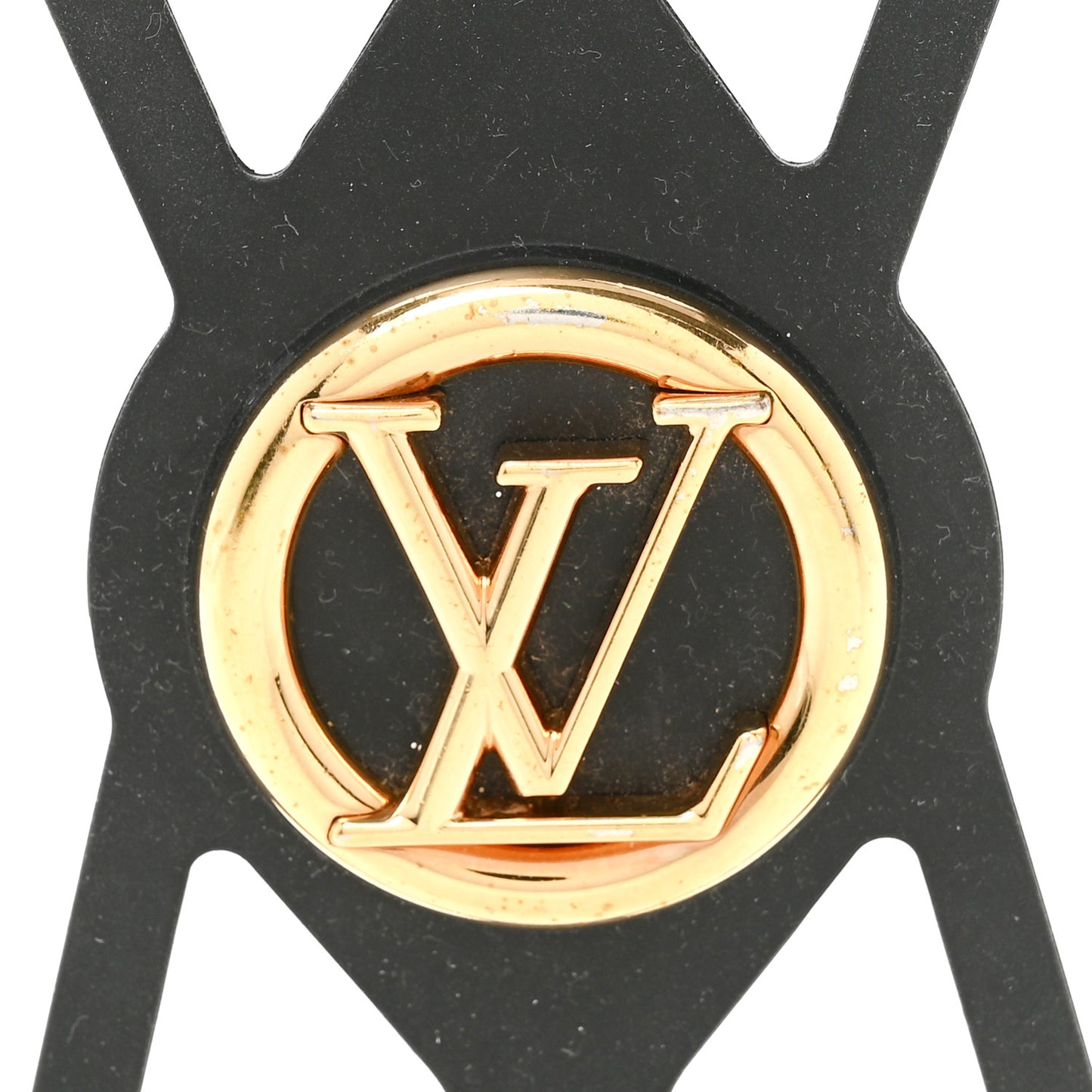 Monogram Silicone Louise Phone Holder Black