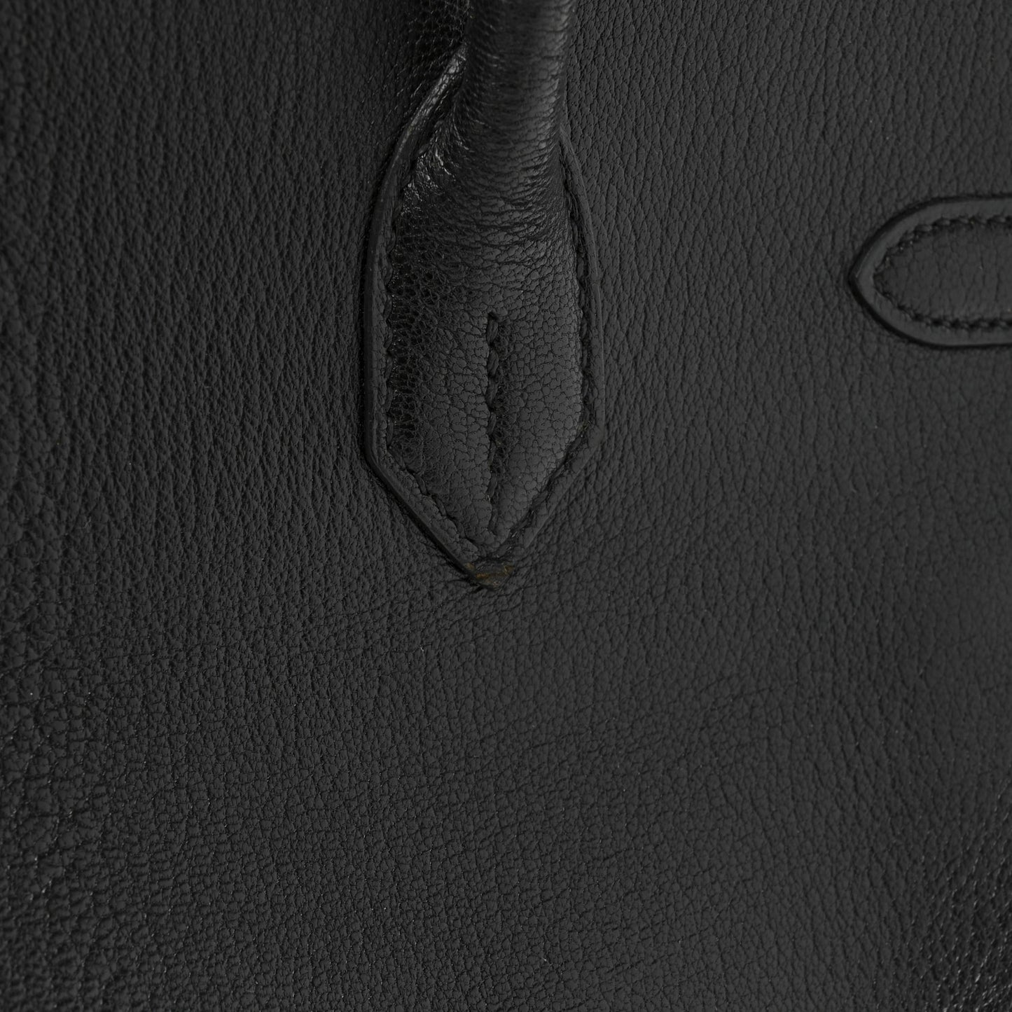 Chevre De Coromandel Birkin 35 Black