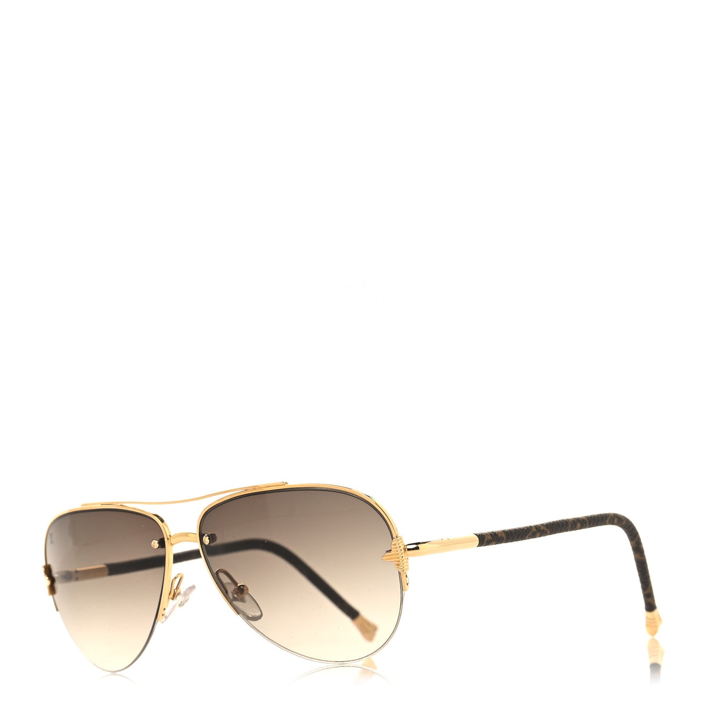 Monogram Petite Viola Pilote Aviator Sunglasses Z0571U Brown
