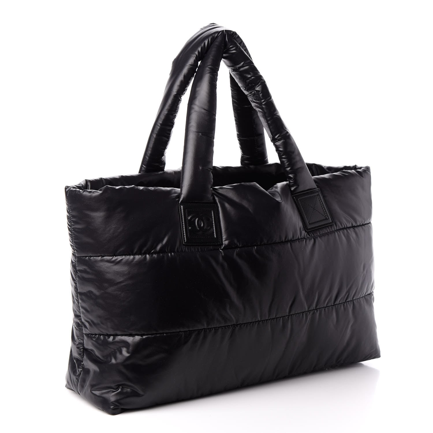 Chanel Nylon Quilted Medium Coco Cocoon Reversible Tote Black 3 of 10