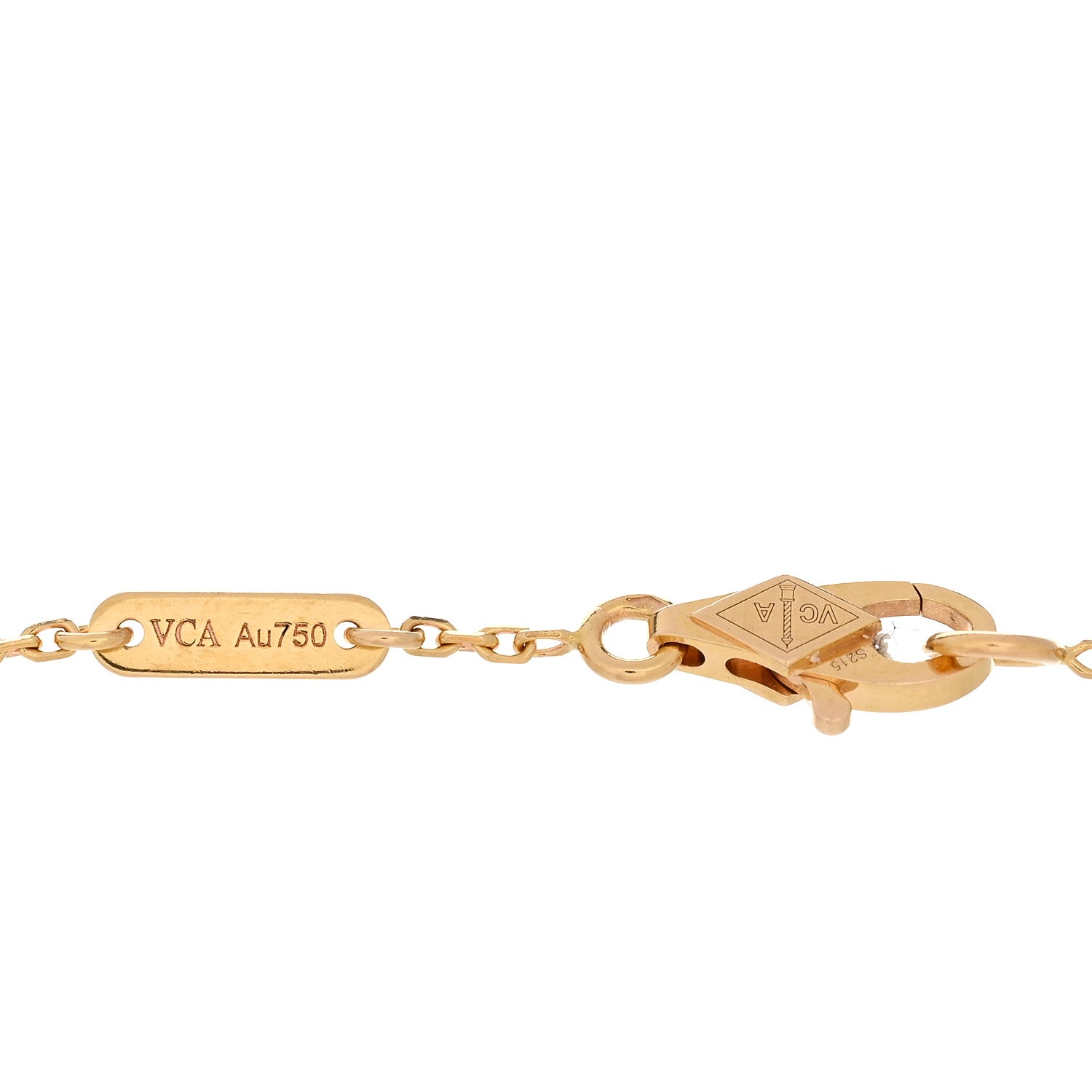 Van Cleef & Arpels 18K Rose Gold Carnelian Sweet Alhambra Bracelet 3 of 4