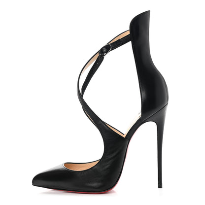 Christian Louboutin Shiny Nappa Marlenarock 120 Pumps 40 Black 1 of 9