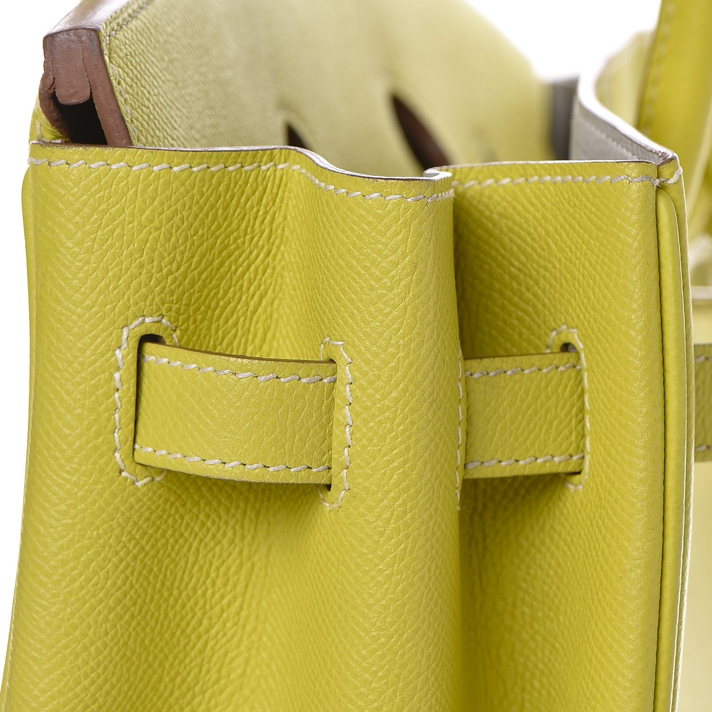 Epsom Candy Birkin 35 Lime Gris Perle