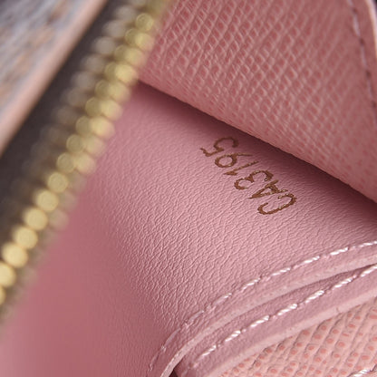 Louis Vuitton Damier Ebene Caissa Wallet Rose Ballerine 7 of 7