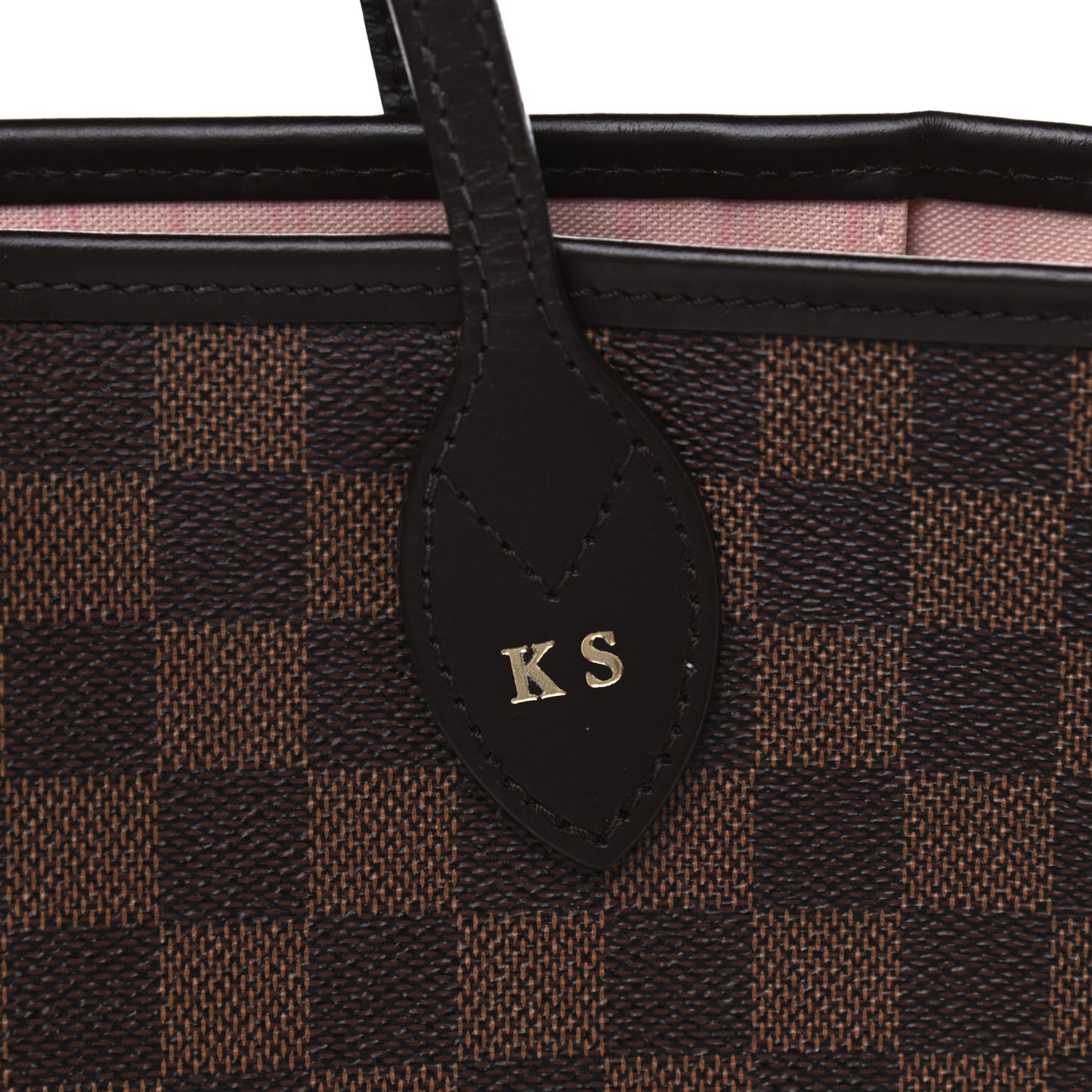 Damier Ebene Neo Neverfull MM Rose Ballerine