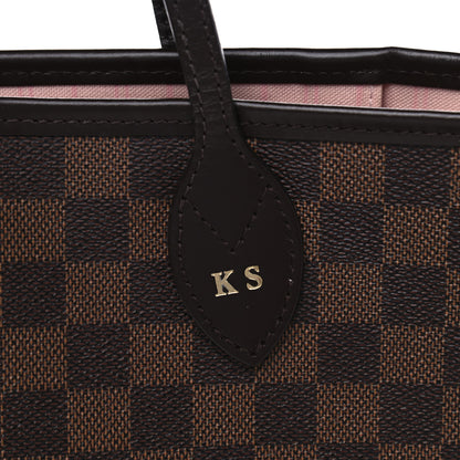 Louis Vuitton Damier Ebene Neo Neverfull MM Rose Ballerine 14 of 14