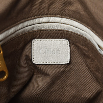 Chloe Calfskin Large Marcie Satchel Dove 7 of 27