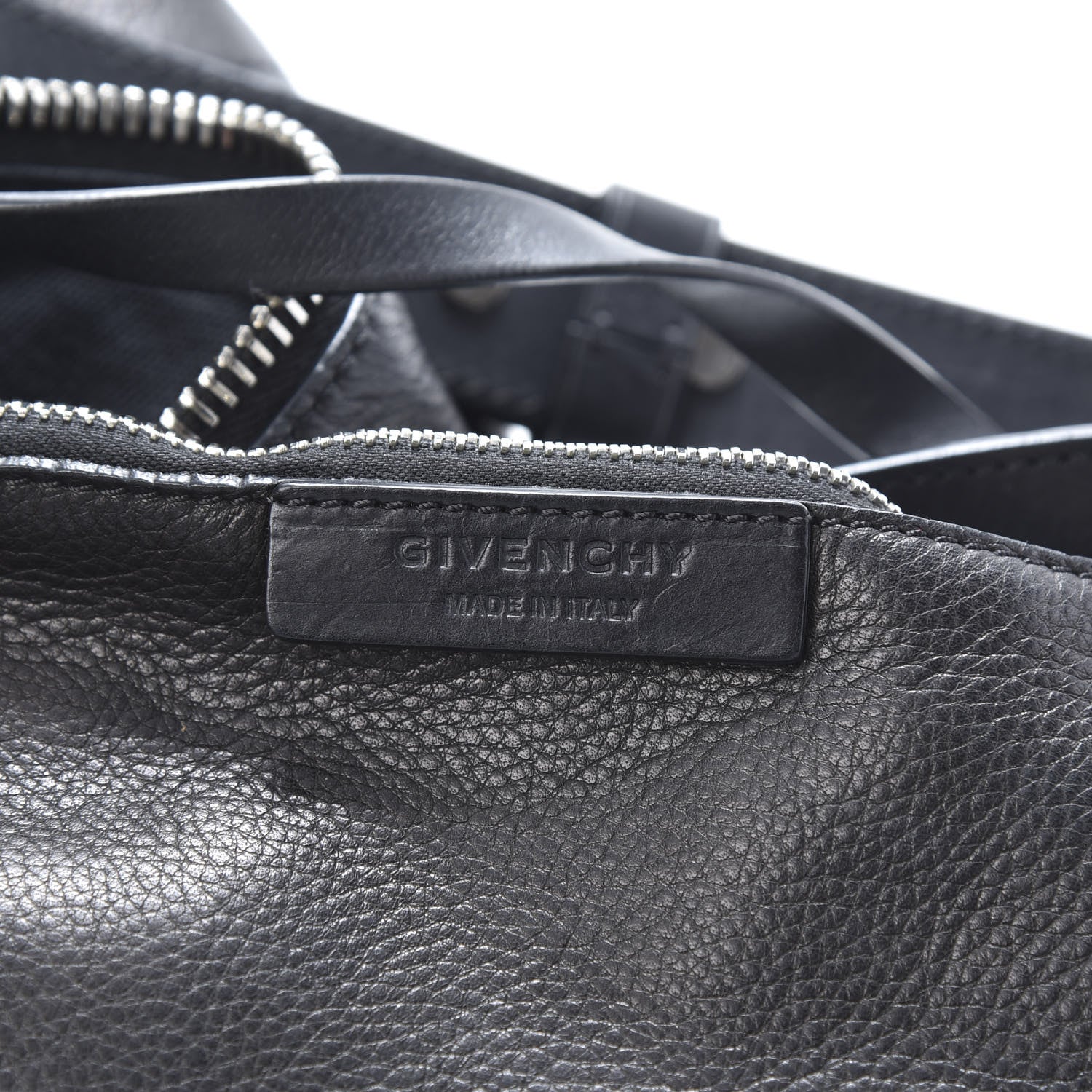 Givenchy Pebbled Calfskin Pyramid Tote Black 7 of 11