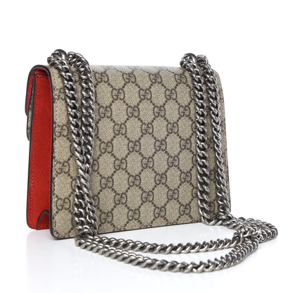Gucci GG Supreme Monogram Mini Dionysus Shoulder Bag Hibiscus Red 3 of 7