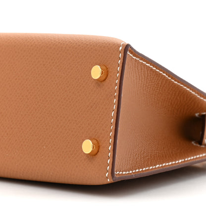 Hermes Epsom Mini Kelly Sellier 20 Gold 9 of 11