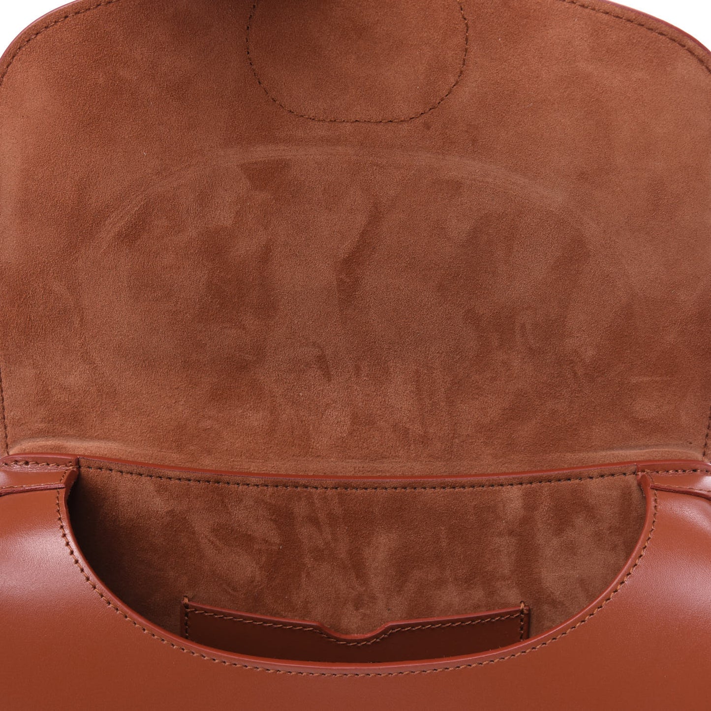 Box Calfskin Medium Bobby Flap Dark Tan