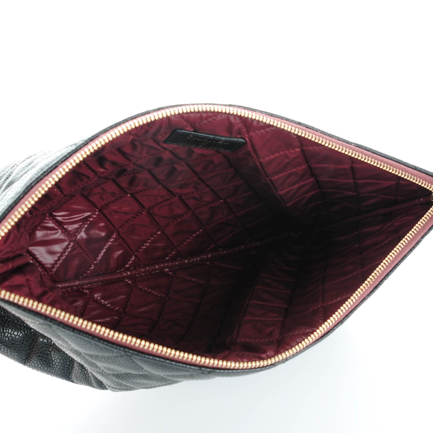 Chanel Caviar Quilted Medium Cosmetic Case Black 5 of 7