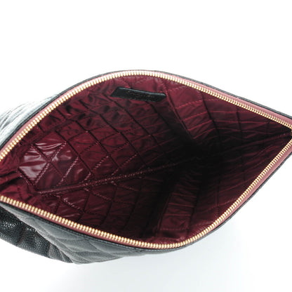 Chanel Caviar Quilted Medium Cosmetic Case Black 5 of 7