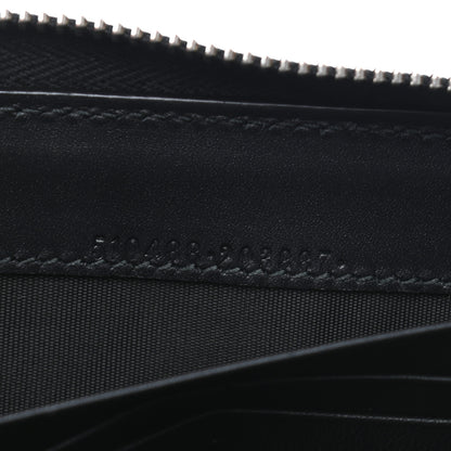 Gucci X SEGA Calfskin GUCCY Stars Zip Around Wallet Black Gold 7 of 7