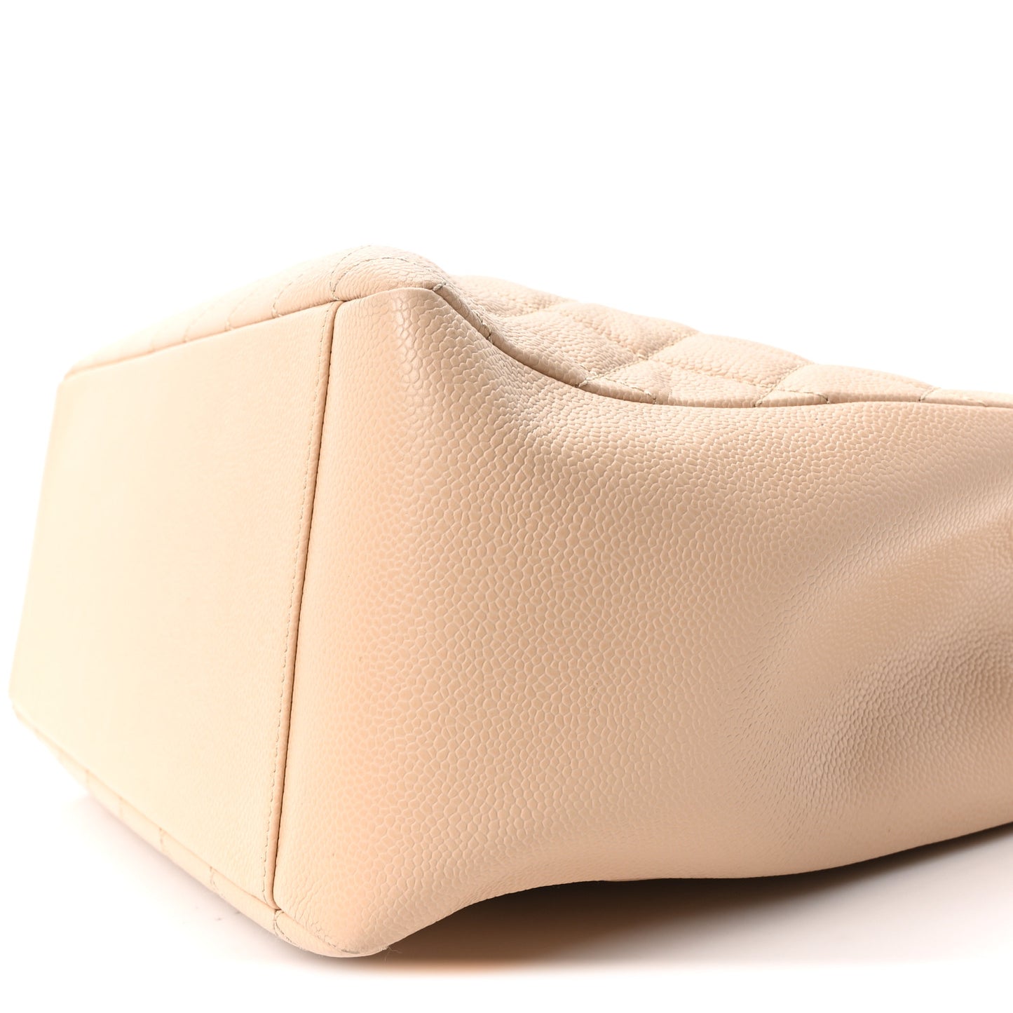 Caviar Quilted Grand Shopping Tote GST Beige Clair