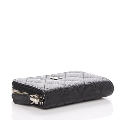 Chanel Caviar Quilted Zip Coin Purse Black 4 of 8