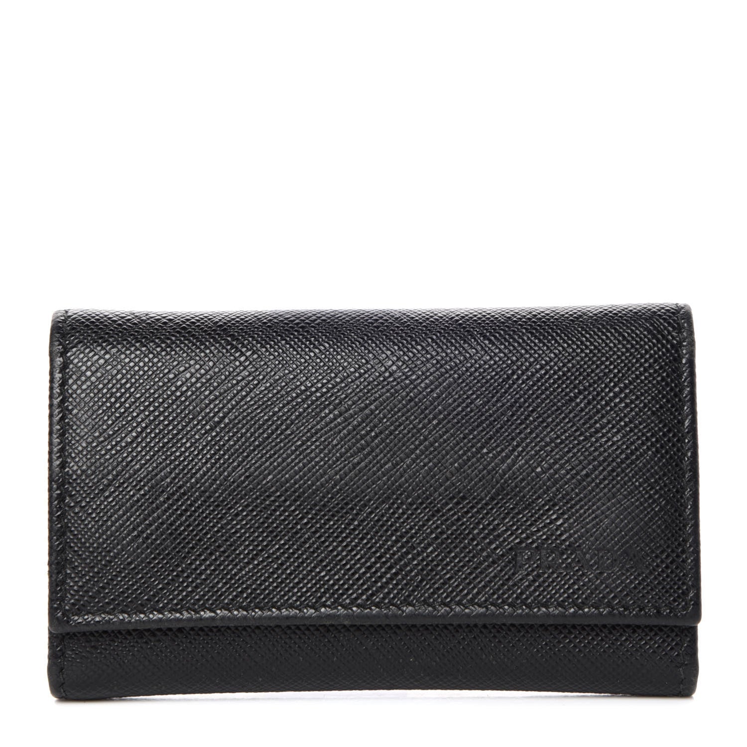 Prada Saffiano 6 Key Holder Black 1 of 10
