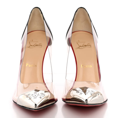 Christian Louboutin Kid PVC Djalouzi 100 Pumps 39 Black 2 of 9