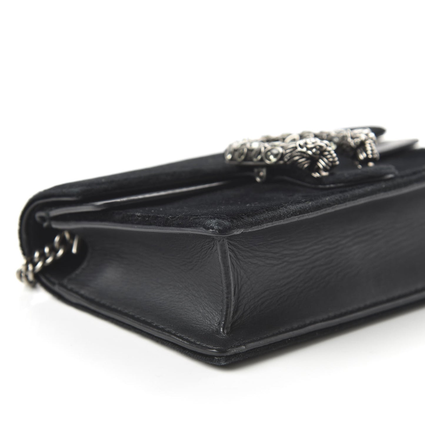 Velvet Super Mini Dionysus Shoulder Bag Black