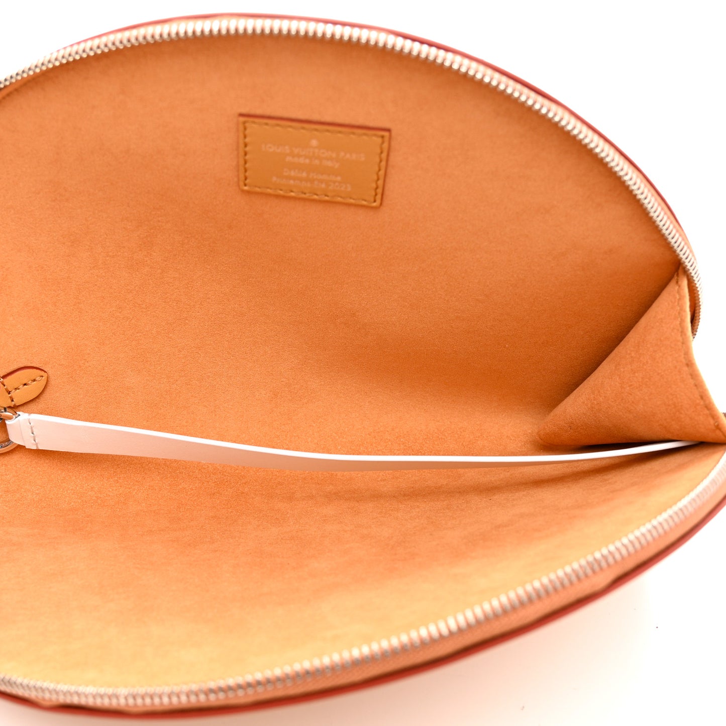 Calfskin Monogram Fortune Cookie Pouch Purple