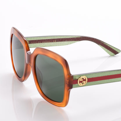 Gucci Oversize Square Web GG 0036S Havana 5 of 9