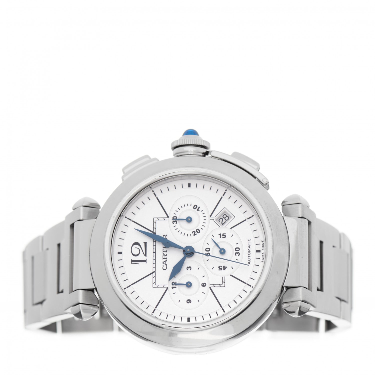 Cartier Stainless Steel 42mm Pasha C Chronograph Automatic Watch 7 of 10