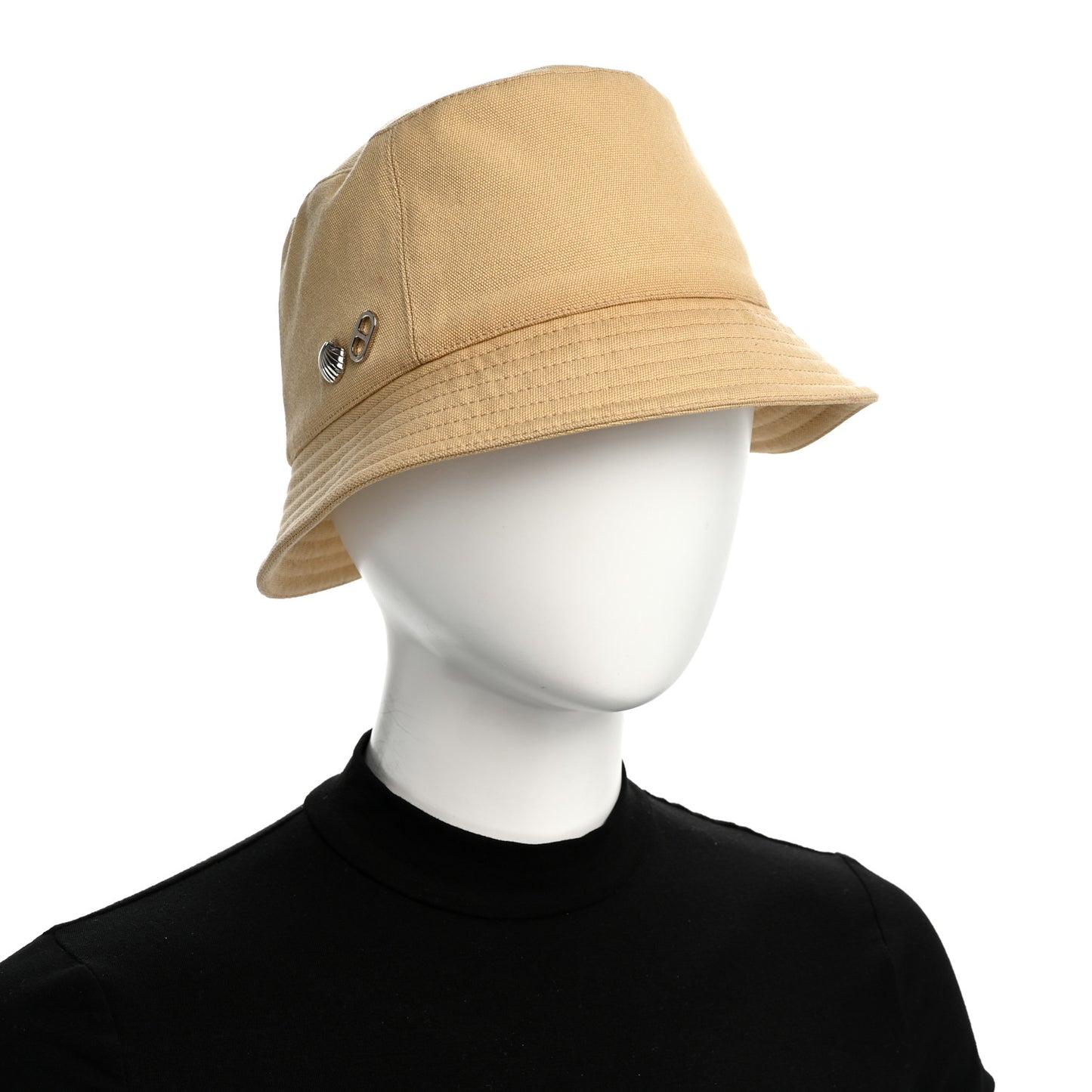 Cotton Canvas Calvi Seashell Bucket Hat 57 Naturel