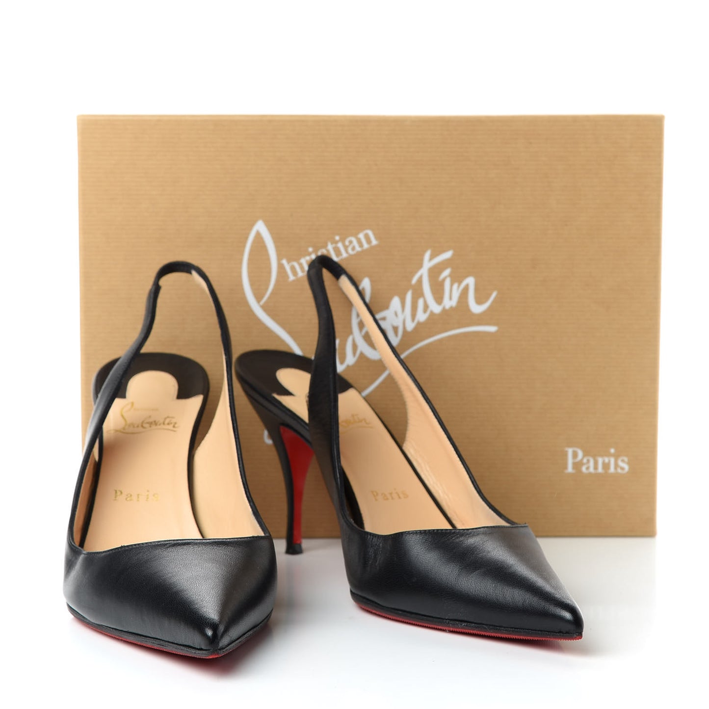 Nappa Clare Sling 80 Pumps 40.5 Black