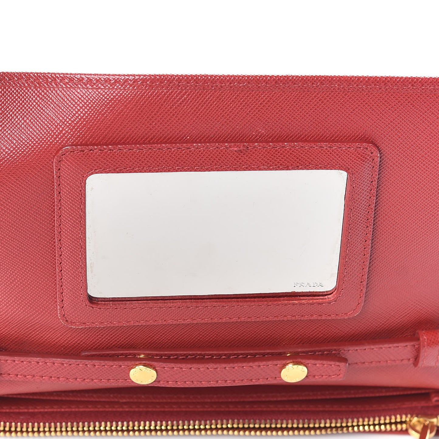 Saffiano Metal Flap Wallet With Strap Fuoco